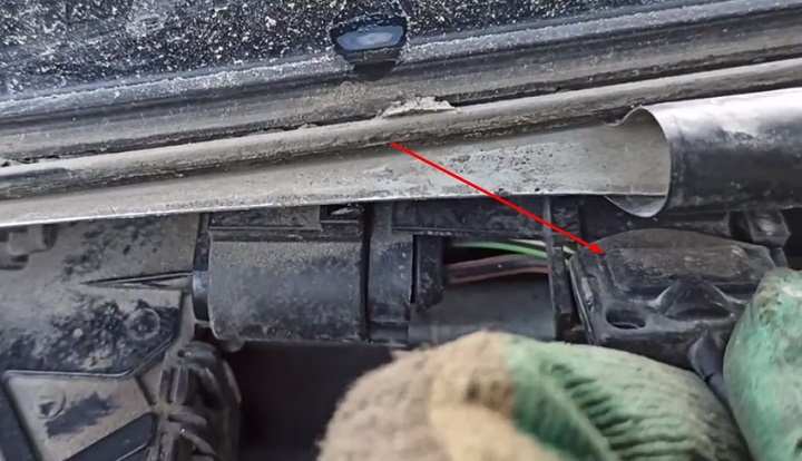 Фото и видео по ремонту трапеции дворников Volkswagen Polo sedan